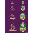 Storm NRL Logo Icing Sheet